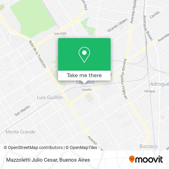 Mazzoletti Julio Cesar map