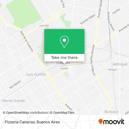 Pizzeria Canarias map