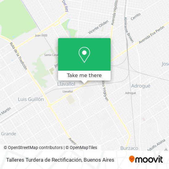 Talleres Turdera de Rectificación map