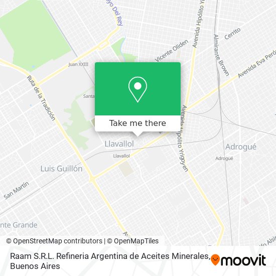 Raam S.R.L. Refineria Argentina de Aceites Minerales map