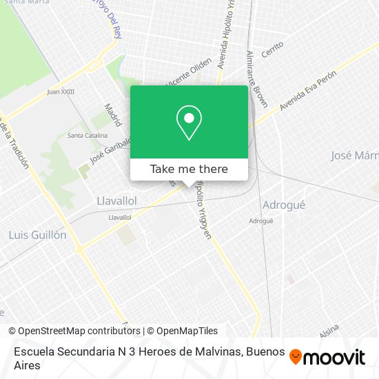 Escuela Secundaria N 3 Heroes de Malvinas map