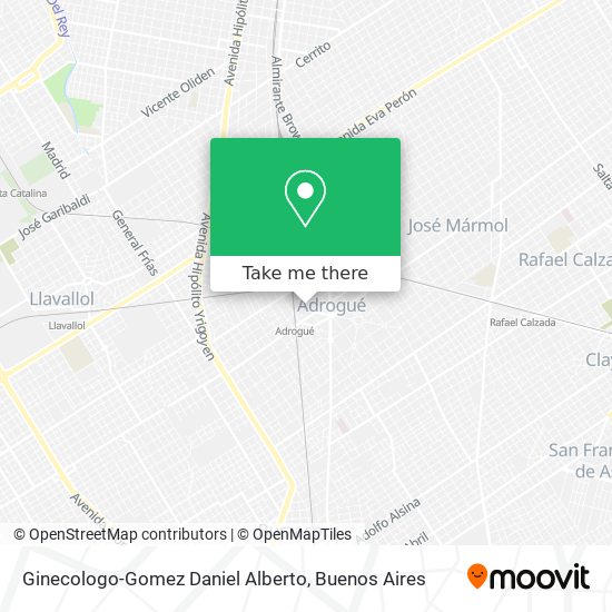 Ginecologo-Gomez Daniel Alberto map