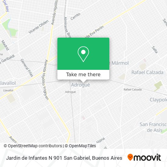 Jardin de Infantes N 901 San Gabriel map