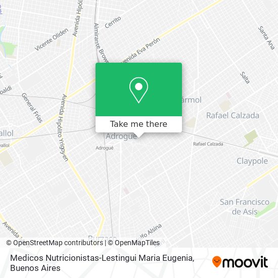 Medicos Nutricionistas-Lestingui Maria Eugenia map