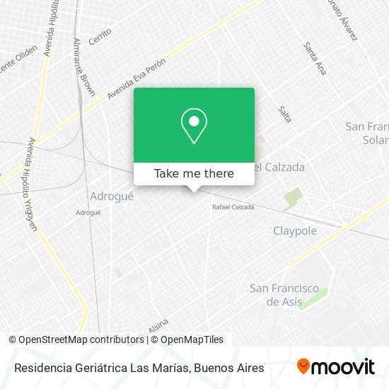 Residencia Geriátrica Las Marías map