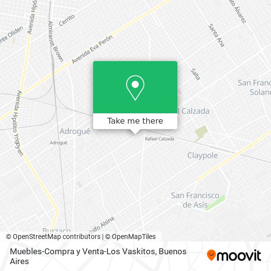Muebles-Compra y Venta-Los Vaskitos map