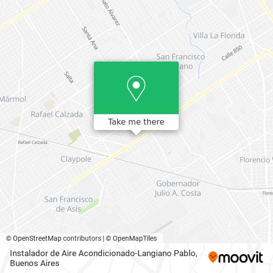 Instalador de Aire Acondicionado-Langiano Pablo map