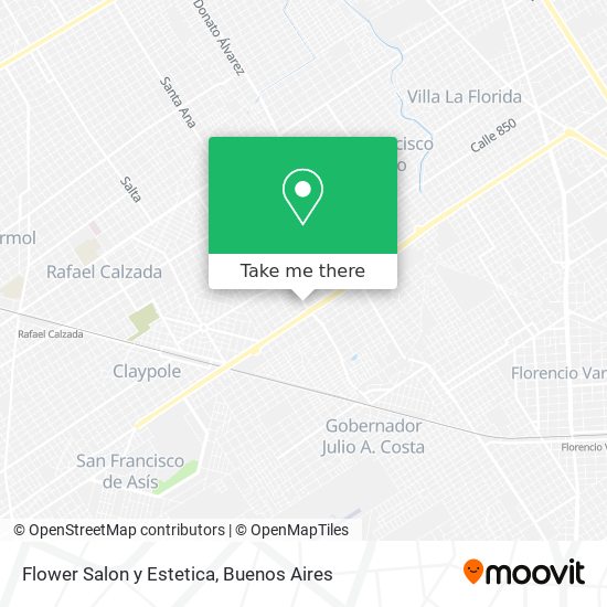 Mapa de Flower Salon y Estetica