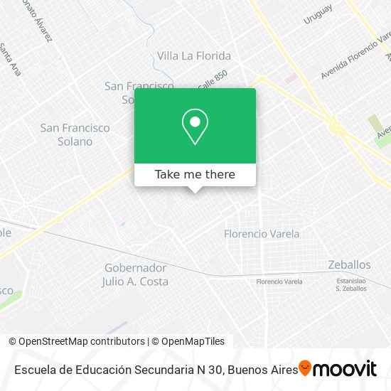 Escuela de Educación Secundaria N 30 map