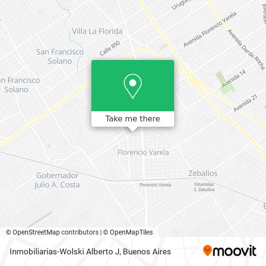 Inmobiliarias-Wolski Alberto J map