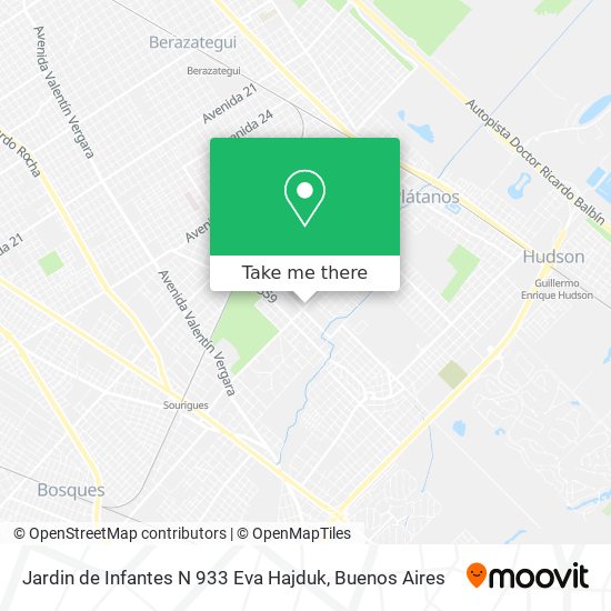 Jardin de Infantes N 933 Eva Hajduk map