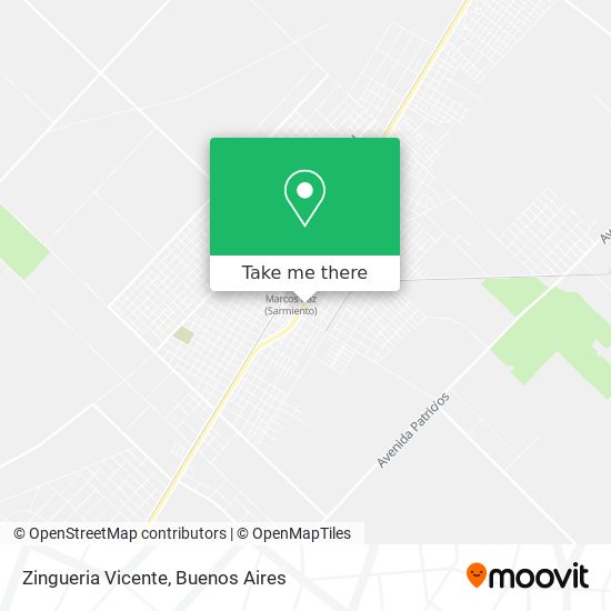 Mapa de Zingueria Vicente