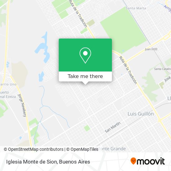 Mapa de Iglesia Monte de Sion