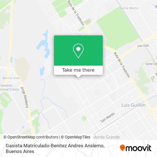 Gasista Matriculado-Benitez Andres Anslemo map