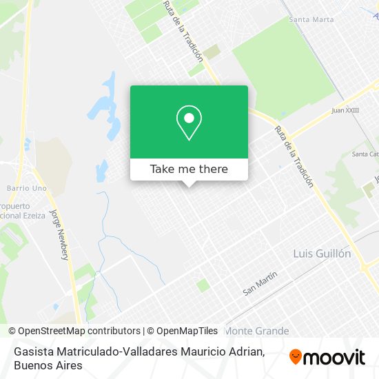 Mapa de Gasista Matriculado-Valladares Mauricio Adrian