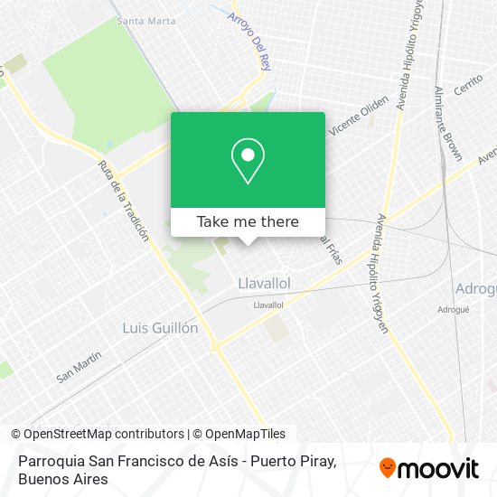 Parroquia San Francisco de Asís - Puerto Piray map