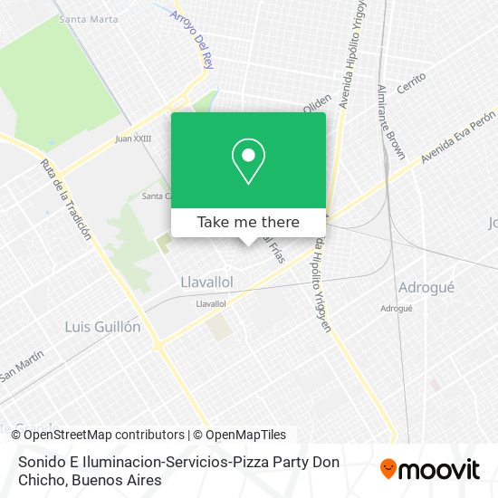 Sonido E Iluminacion-Servicios-Pizza Party Don Chicho map