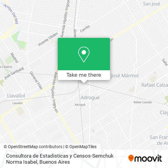 Consultora de Estadisticas y Censos-Semchuk Norma Isabel map