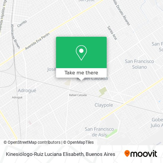 Kinesiólogo-Ruiz Luciana Elisabeth map