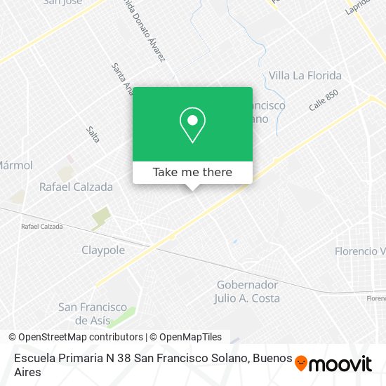 Escuela Primaria N 38 San Francisco Solano map