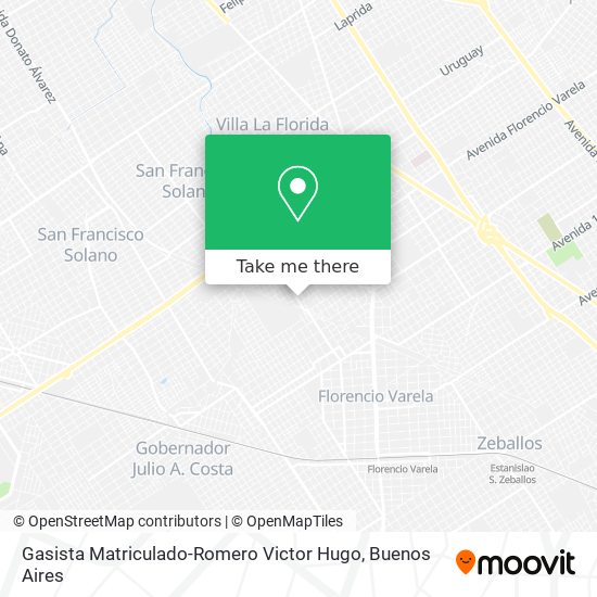 Gasista Matriculado-Romero Victor Hugo map