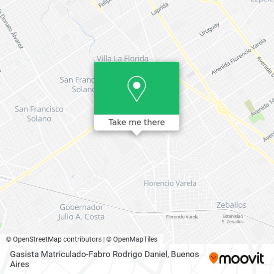 Gasista Matriculado-Fabro Rodrigo Daniel map