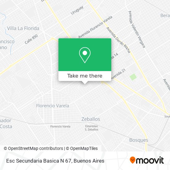 Mapa de Esc Secundaria Basica N 67