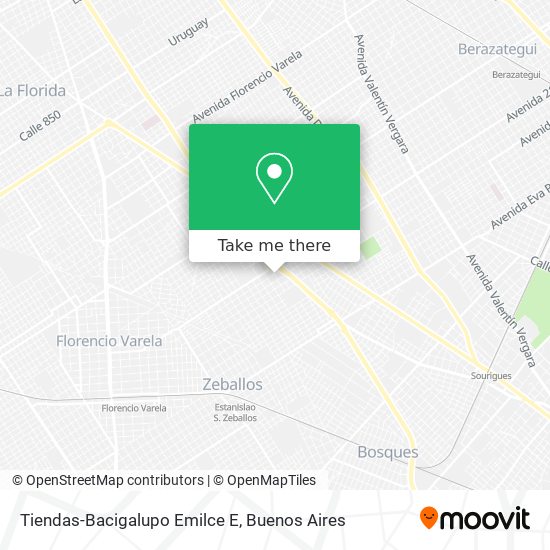 Mapa de Tiendas-Bacigalupo Emilce E