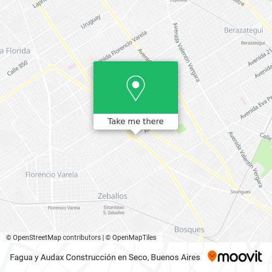 Fagua y Audax Construcción en Seco map