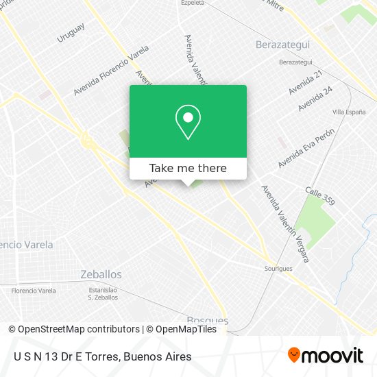 Mapa de U S N 13 Dr E Torres