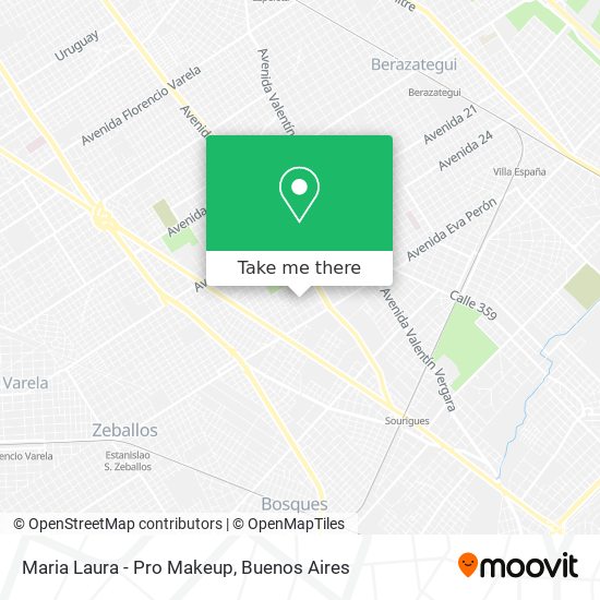 Maria Laura - Pro Makeup map