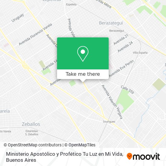 Ministerio Apostólico y Profético Tu Luz en Mi Vida map