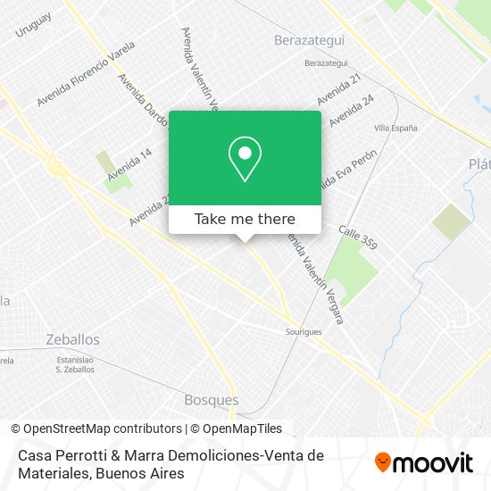 Mapa de Casa Perrotti & Marra Demoliciones-Venta de Materiales