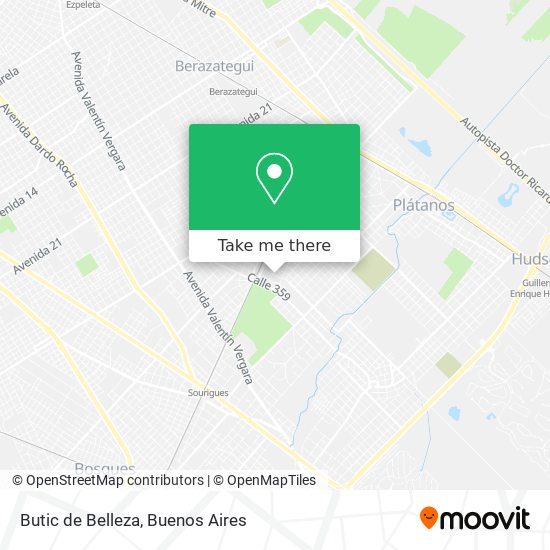 Mapa de Butic de Belleza