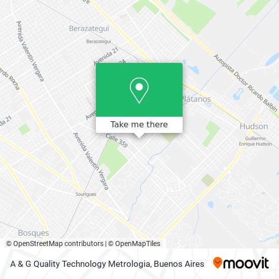 Mapa de A & G Quality Technology Metrologia