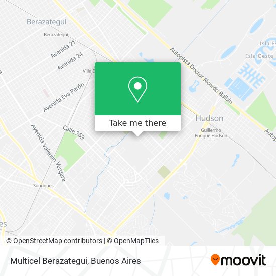 Multicel Berazategui map