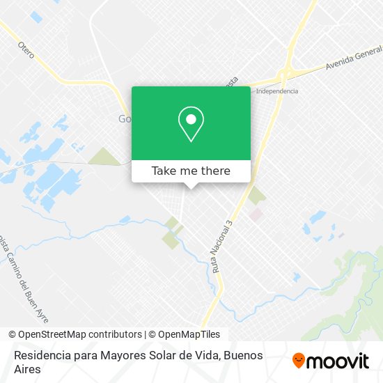 Mapa de Residencia para Mayores Solar de Vida