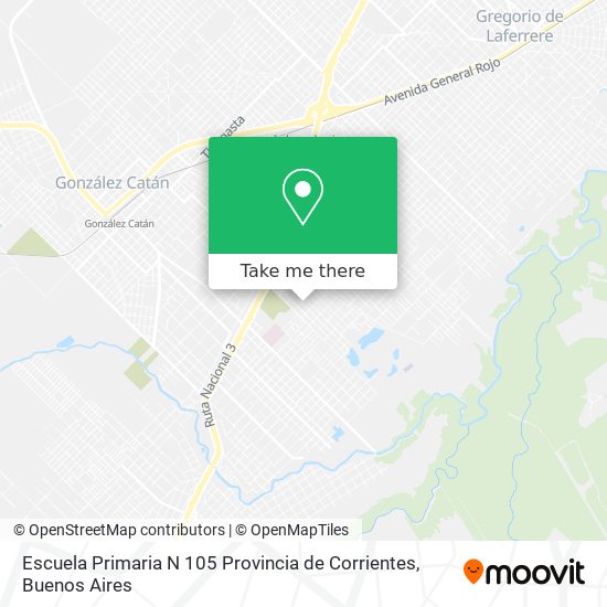 Escuela Primaria N 105 Provincia de Corrientes map