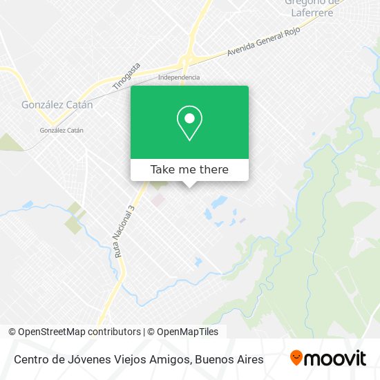 Centro de Jóvenes Viejos Amigos map