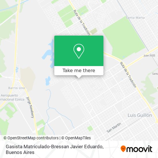 Gasista Matriculado-Bressan Javier Eduardo map