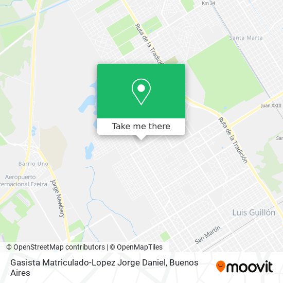 Gasista Matriculado-Lopez Jorge Daniel map