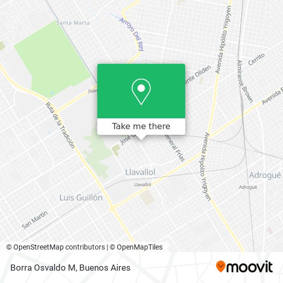 Borra Osvaldo M map