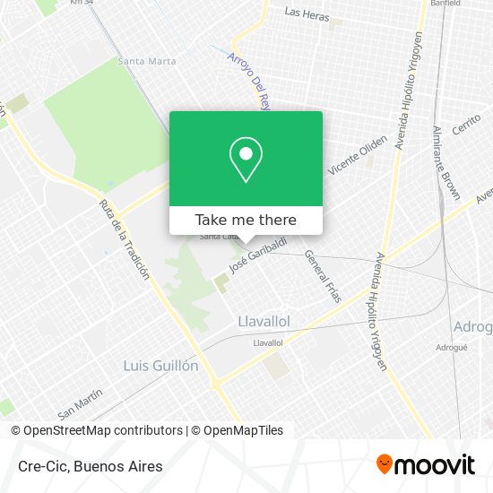 Mapa de Cre-Cic