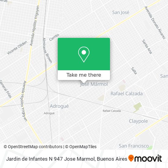 Mapa de Jardin de Infantes N 947 Jose Marmol