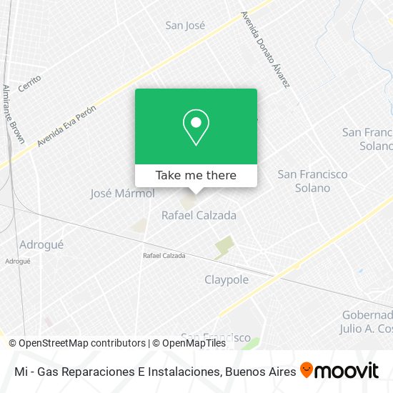 Mapa de Mi - Gas Reparaciones E Instalaciones