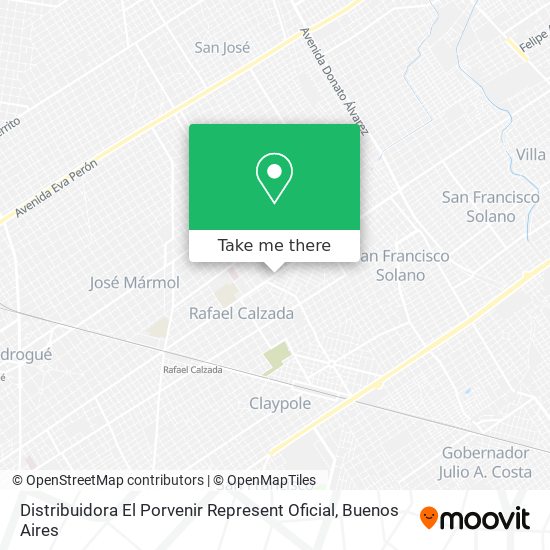 Distribuidora El Porvenir Represent Oficial map