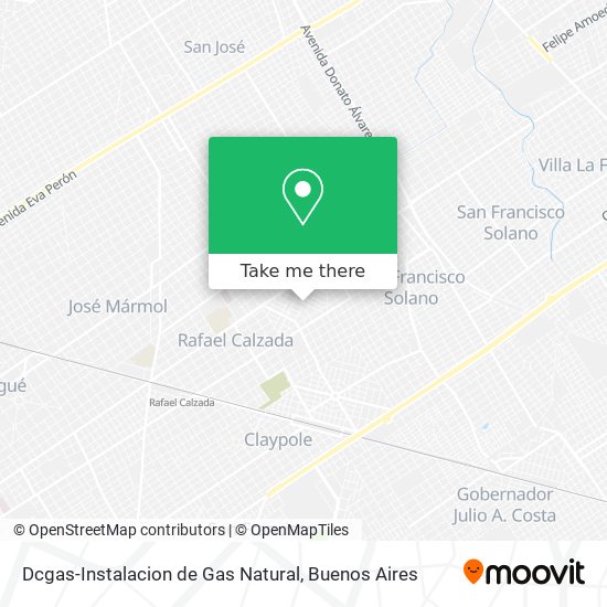 Mapa de Dcgas-Instalacion de Gas Natural