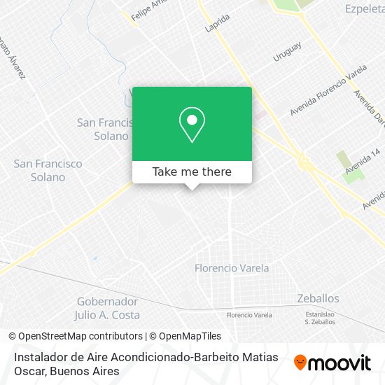 Instalador de Aire Acondicionado-Barbeito Matias Oscar map