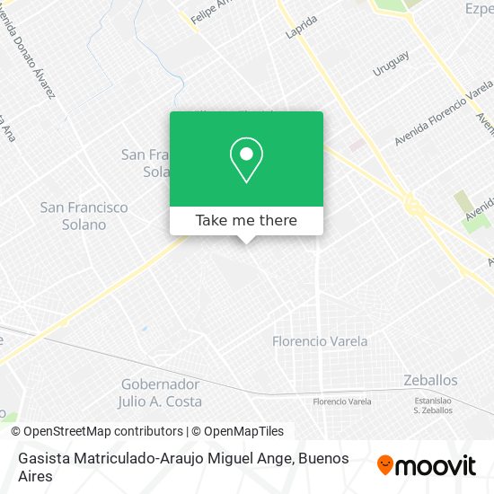 Gasista Matriculado-Araujo Miguel Ange map