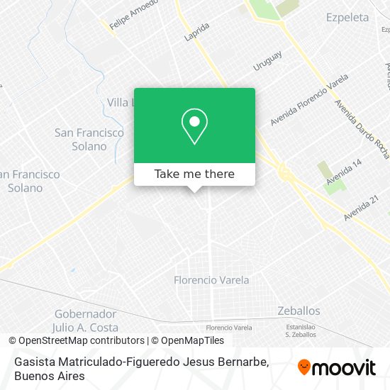 Mapa de Gasista Matriculado-Figueredo Jesus Bernarbe